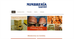 Desktop Screenshot of mimbreriagaetan.com